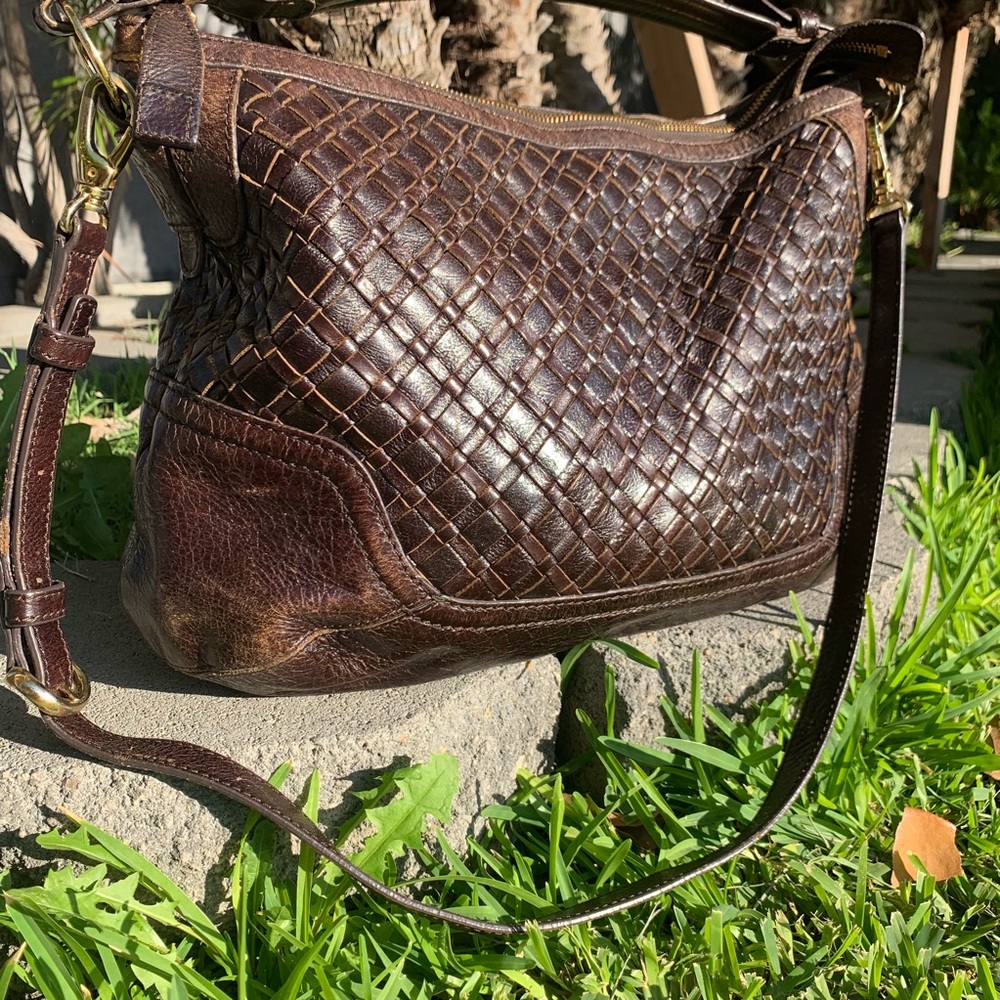 ✨ Large SAZABY Brown Braided Bag ✨